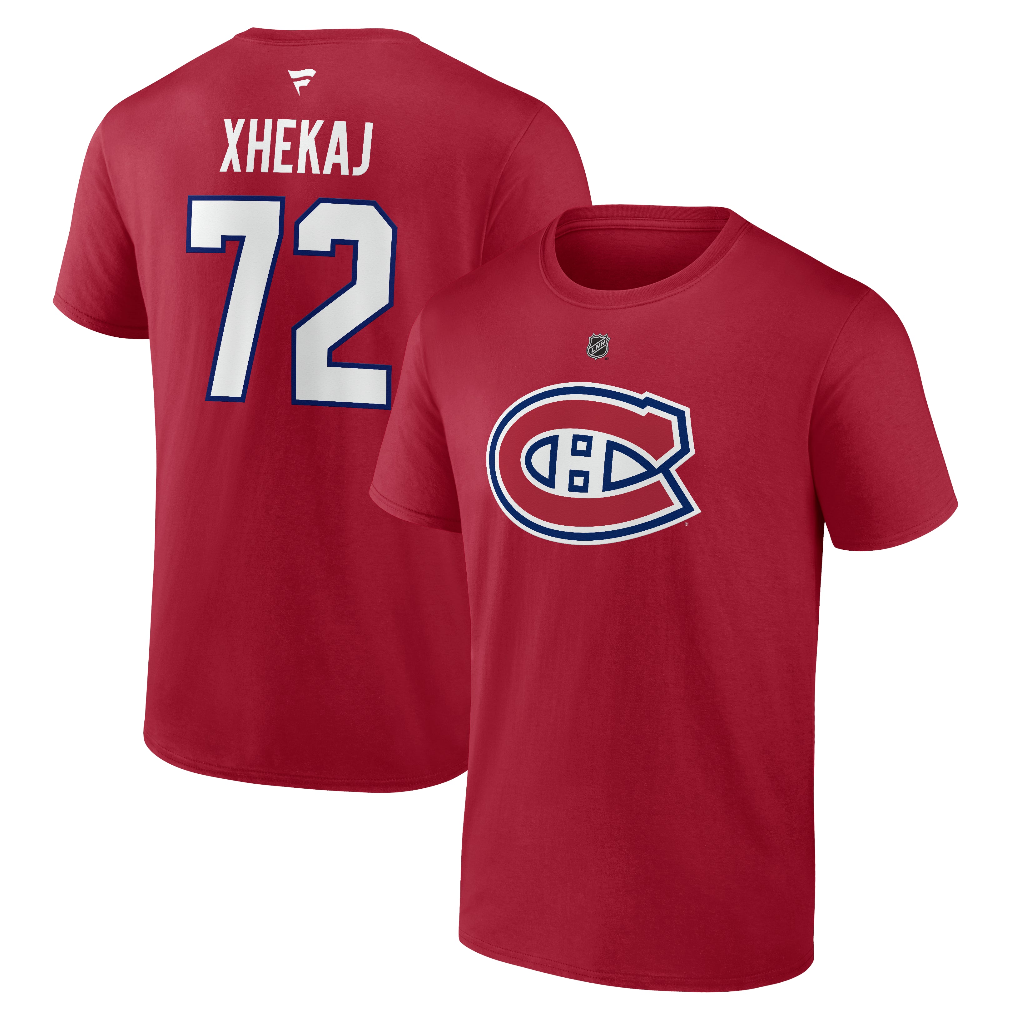 Arber Xhekaj Canadiens de Montréal NHL Fanatics Branded T-shirt authentique rouge pour homme