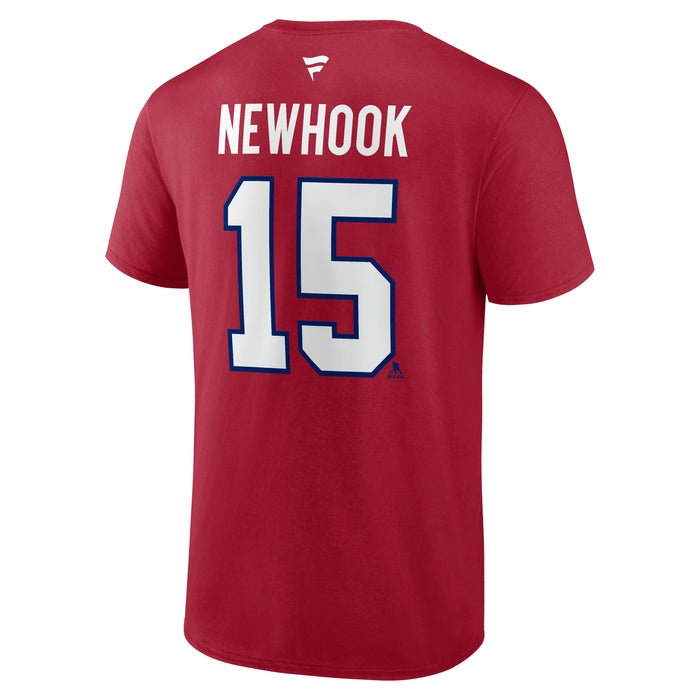 Alex Newhook Montreal Canadiens NHL Fanatics Branded Men's Red Authentic T Shirt