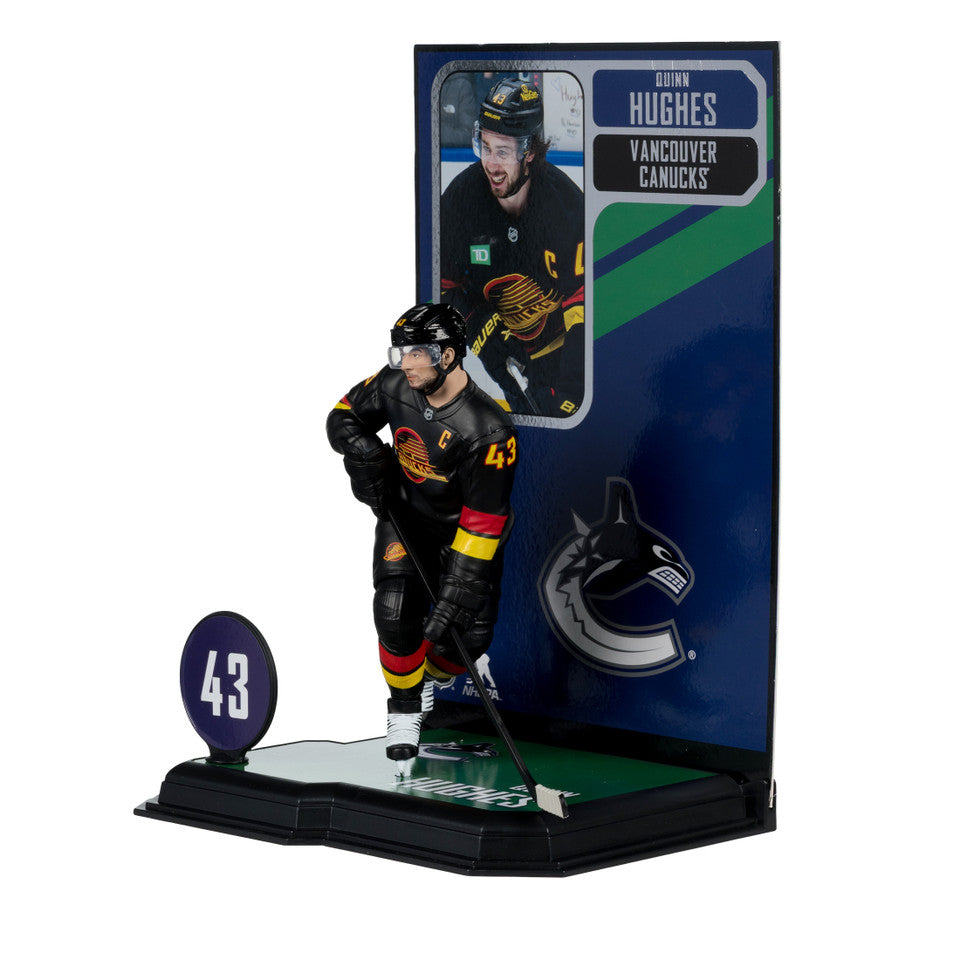 Quinn Hughes Vancouver Canucks NHL McFarlane Toys Alternate Uniform Legacy Series 7" Action Figure