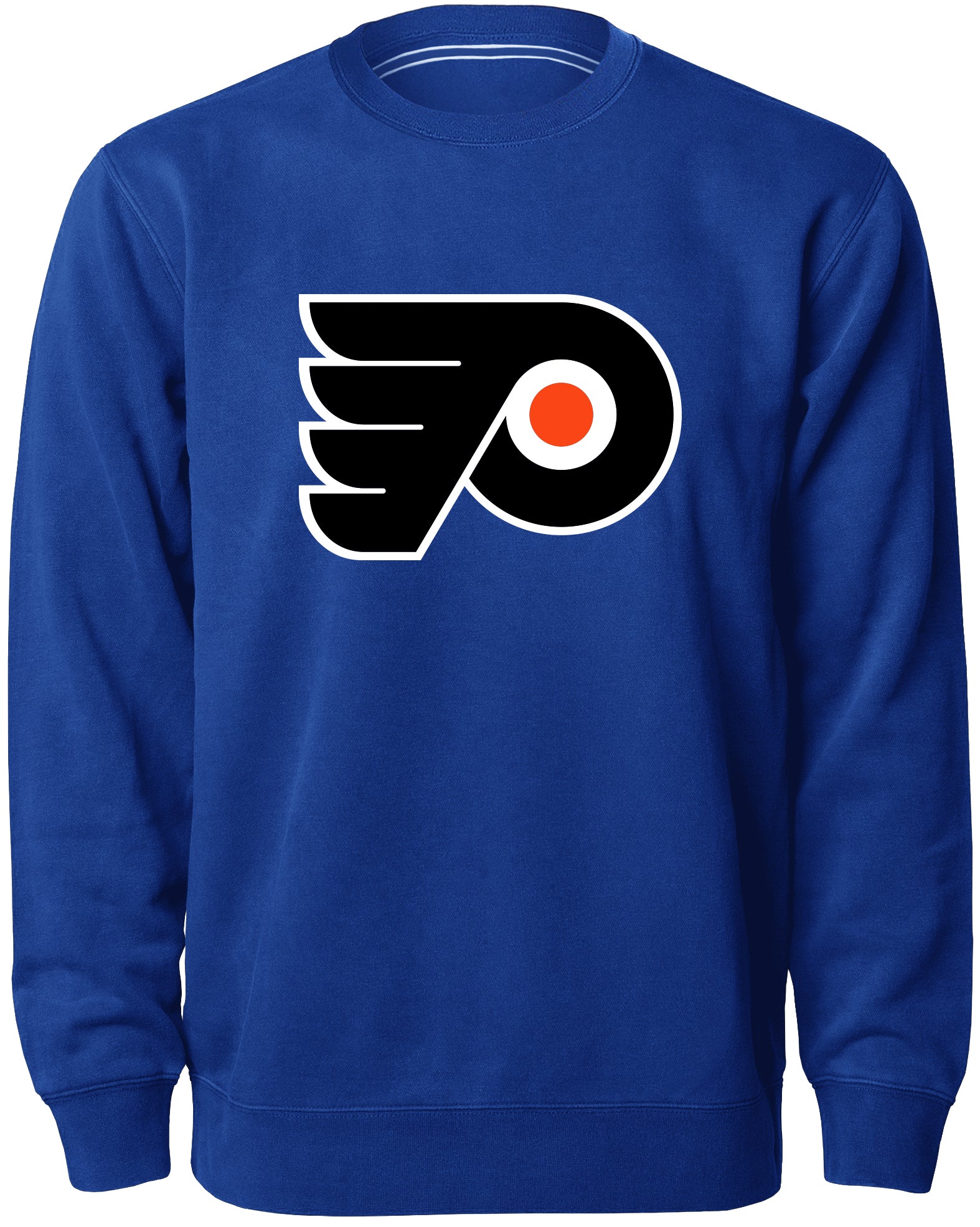 Philadelphia Flyers NHL Bulletin Men's Royal Twill Logo Express Crew Sweater