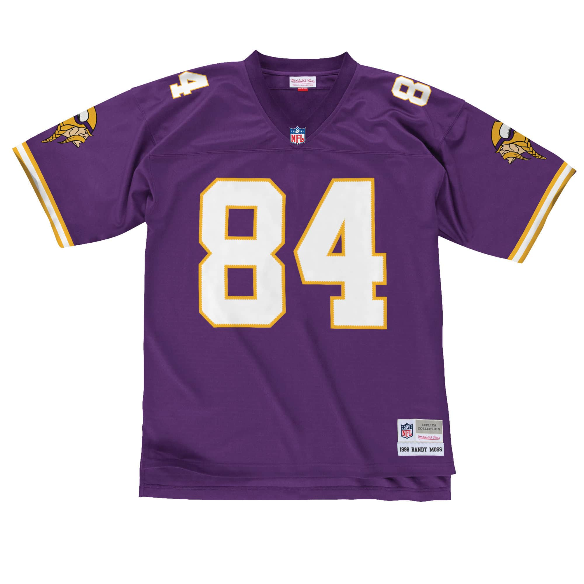 Randy Moss Minnesota Vikings NFL Mitchell & Ness Maillot réplique violet 1998 Legacy pour hommes