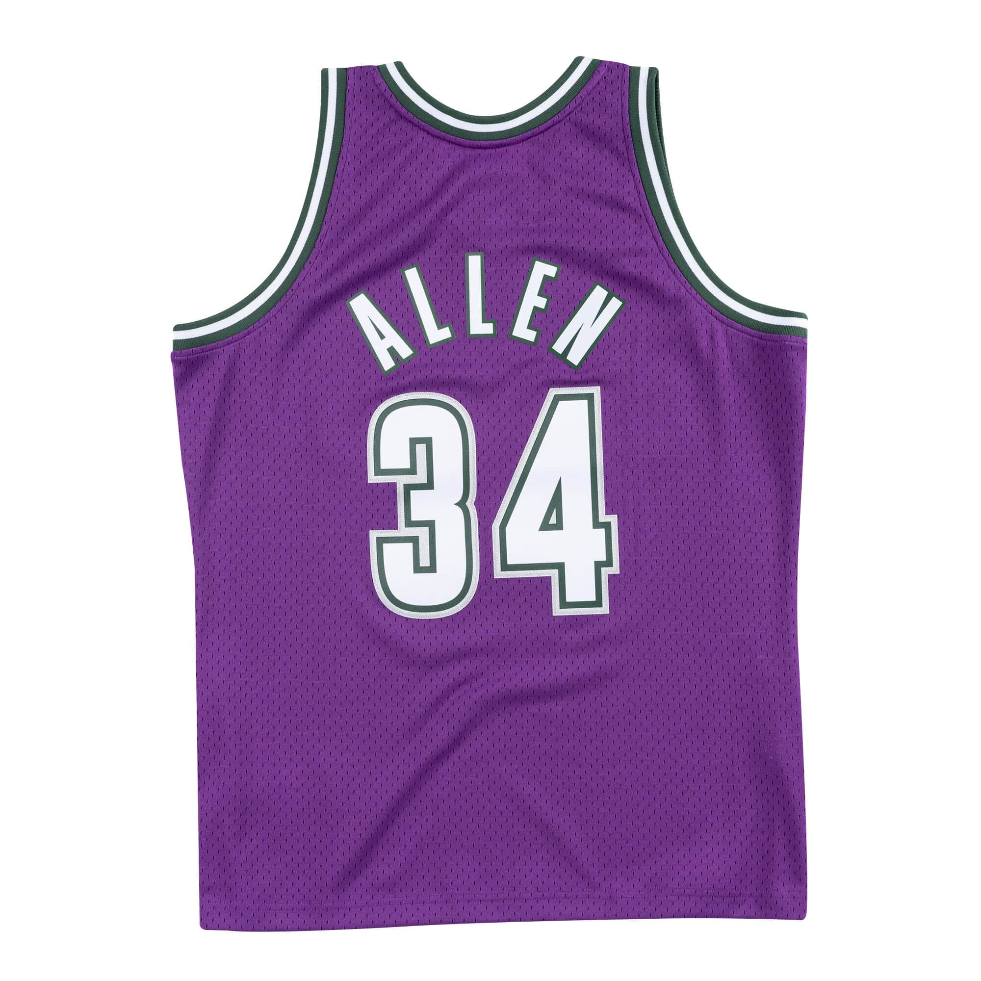 Ray Allen Milwaukee Bucks NBA Mitchell & Ness Maillot Swingman Violet 2000-01 Hardwood Classics pour hommes