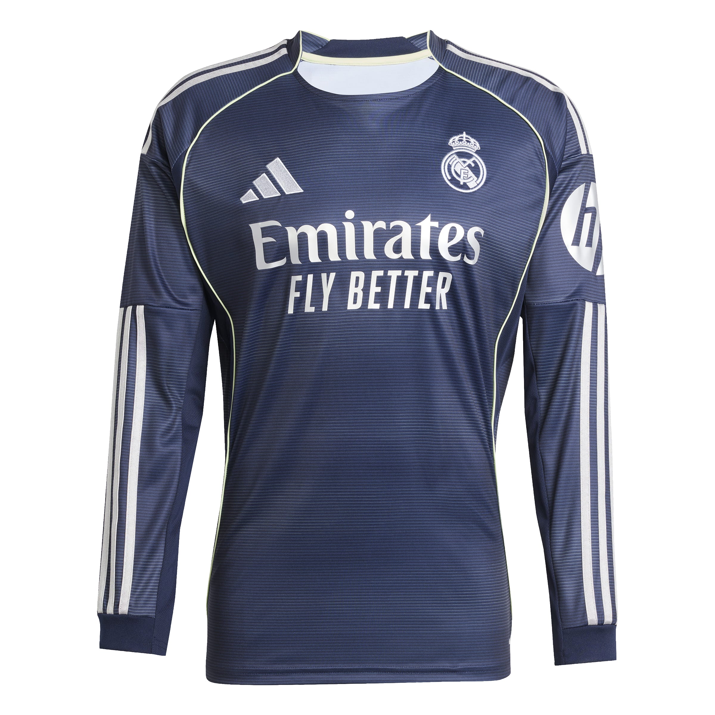 Real Madrid La Liga Adidas Men's Navy 2025/26 Replica Long Sleeve Jersey