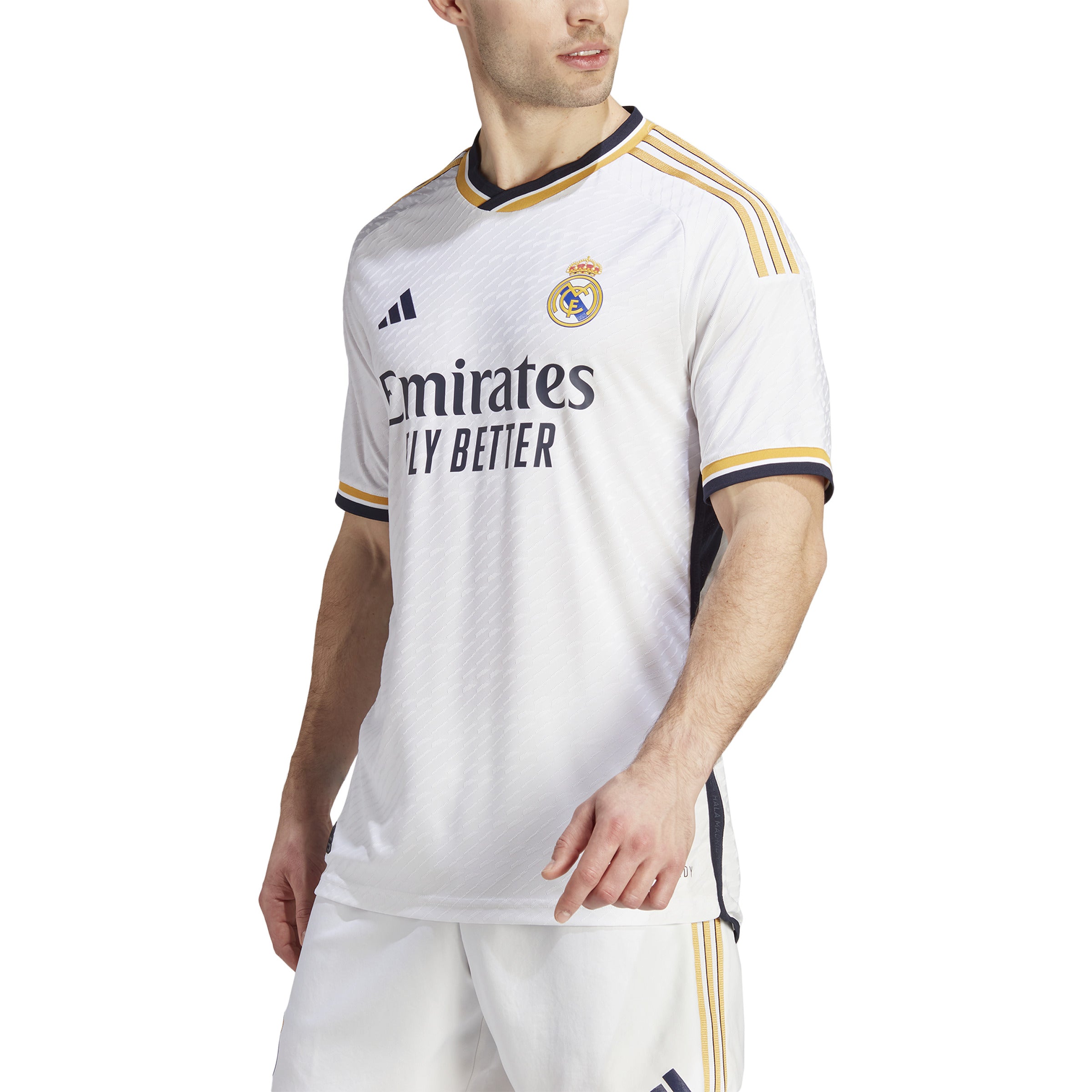 Real Madrid La Liga Adidas Maillot Authentique 2023/24 Blanc Homme