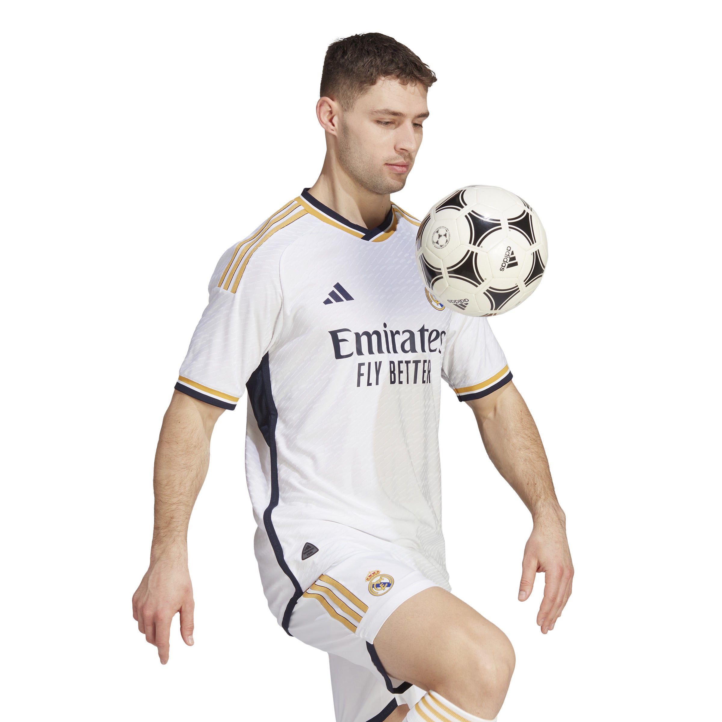 Real Madrid La Liga Adidas Maillot Authentique 2023/24 Blanc Homme