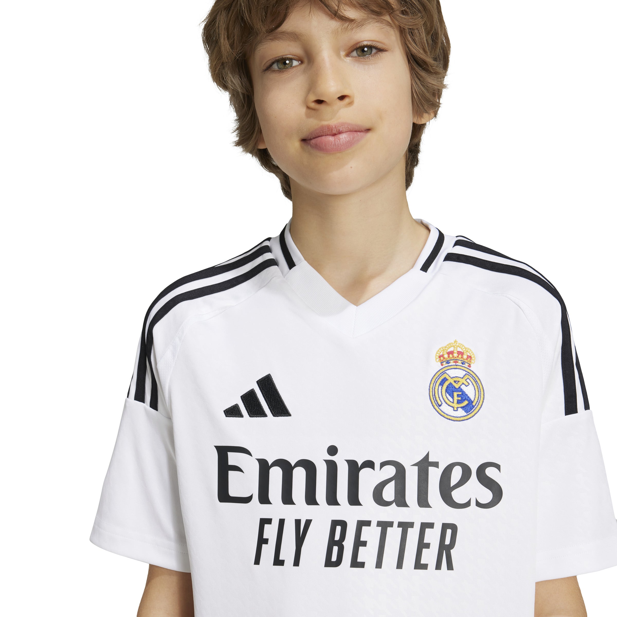 Maillot Real Madrid La Liga Adidas Jeunesse Blanc 2024/25 Réplique Domicile