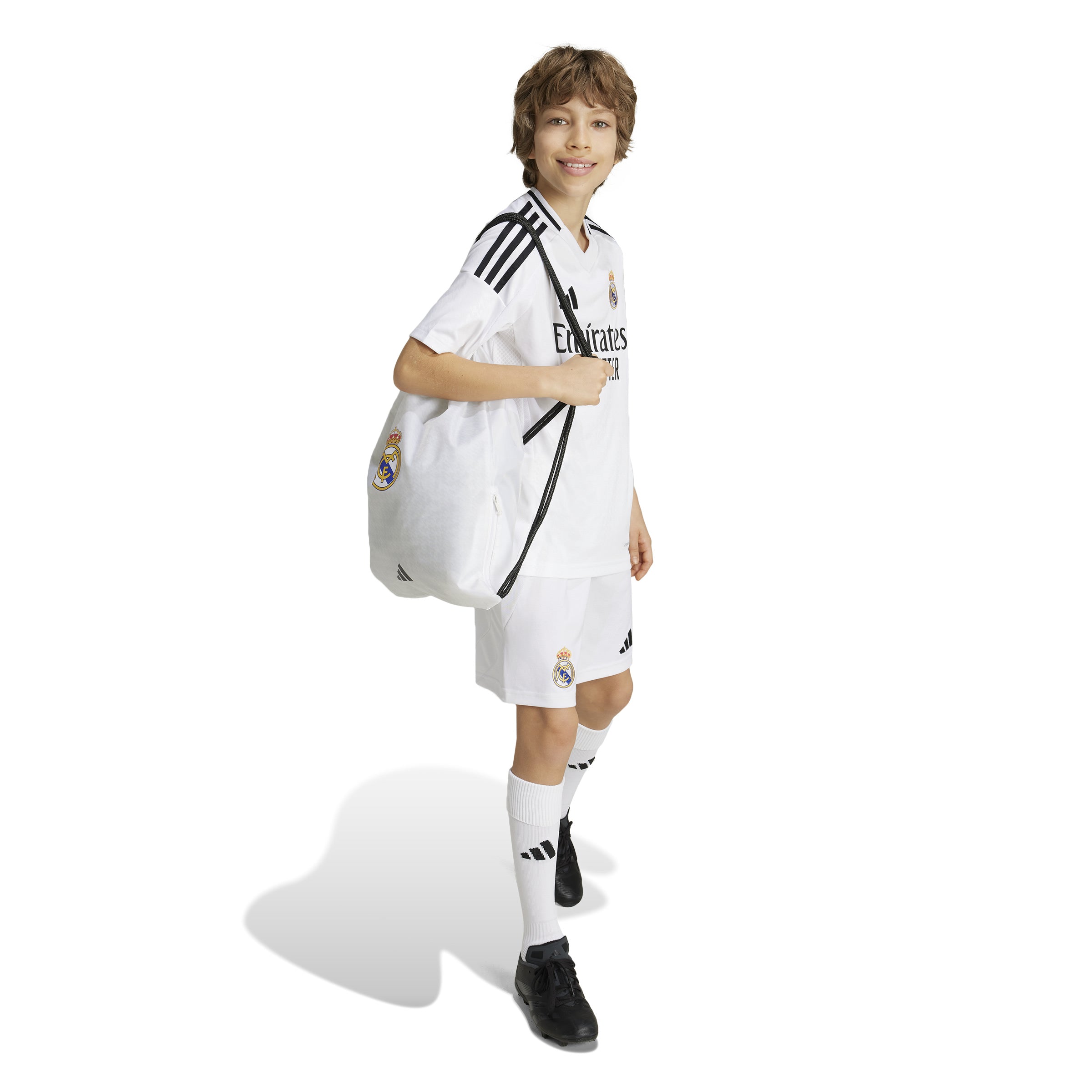 Maillot Real Madrid La Liga Adidas Jeunesse Blanc 2024/25 Réplique Domicile