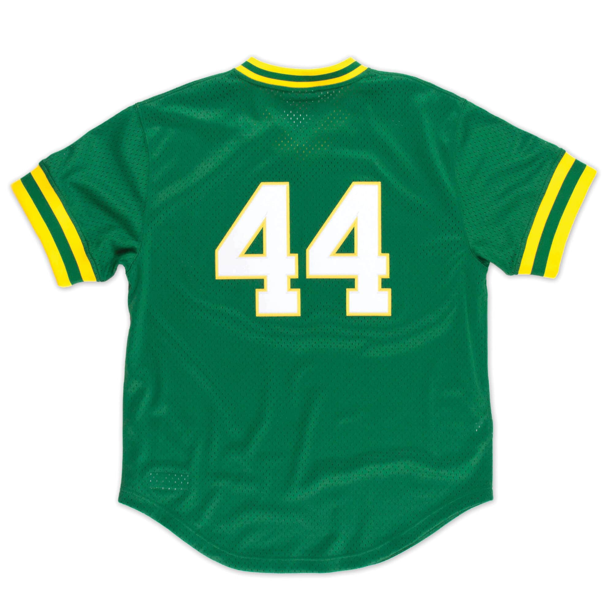 Reggie Jackson Oakland Athletics MLB Mitchell & Ness Maillot BP authentique 1987 vert pour homme