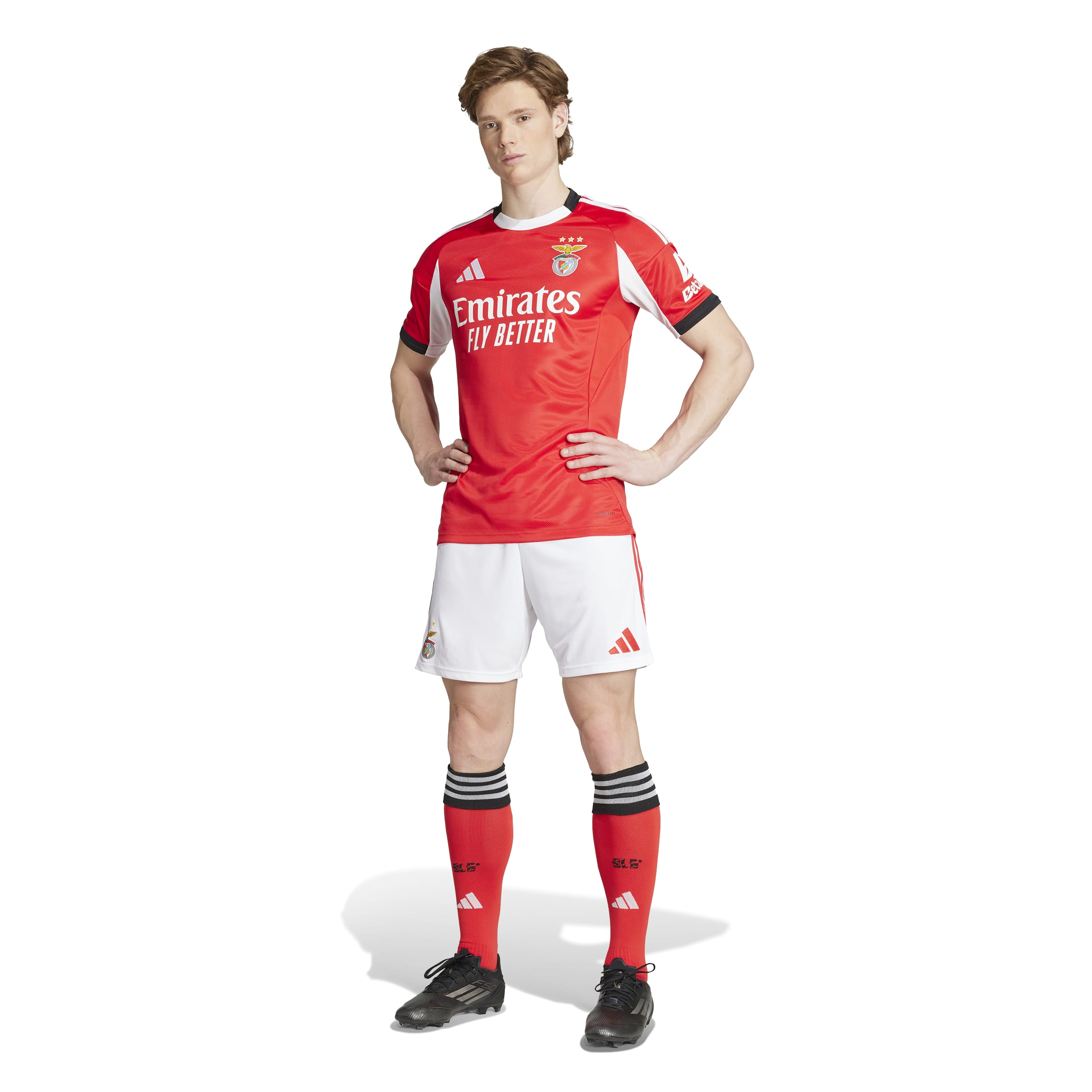 Maillot réplique domicile rouge SL Benfica LPFP Adidas pour homme, saison 2025/26
