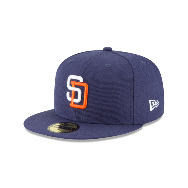 Casquette ajustée en laine Cooperstown 1991 bleue pour homme San Diego Padres MLB New Era 59Fifty 