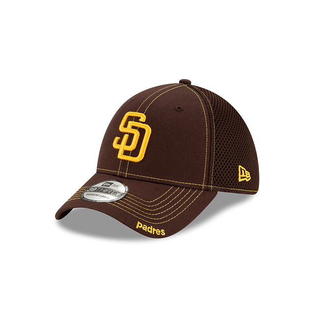 San Diego Padres MLB New Era Men's Brown 39Thirty Neo Stretch Fit Hat