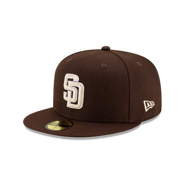 Casquette ajustée alternative de la collection authentique 59Fifty marron pour homme des San Diego Padres MLB New Era 