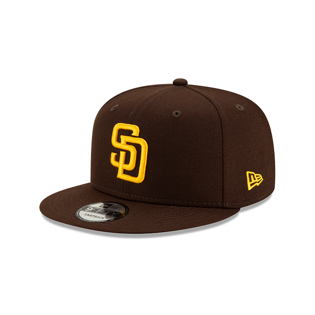 Casquette Snapback 9Fifty Basic marron pour homme de la MLB San Diego Padres de New Era