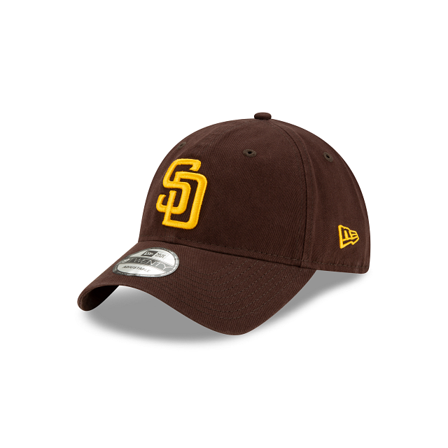 Casquette ajustable classique 9Twenty 2020 marron pour homme des San Diego Padres MLB New Era