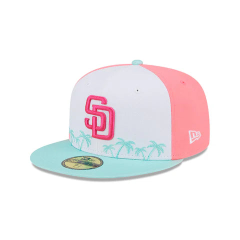 Casquette ajustée New Era City Connect 59Fifty 2022 pour homme, blanc/menthe, des Padres de San Diego, MLB