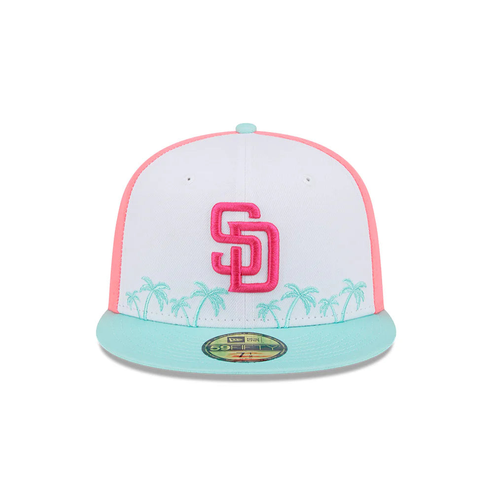 Casquette ajustée New Era City Connect 59Fifty 2022 pour homme, blanc/menthe, des Padres de San Diego, MLB
