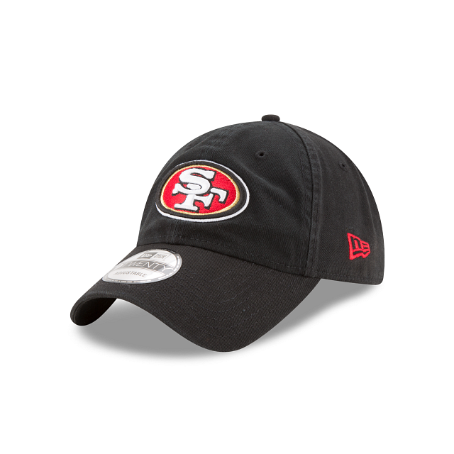 San Francisco 49ers NFL New Era Men's Black 9Twenty Core Classic Adjustable Hat