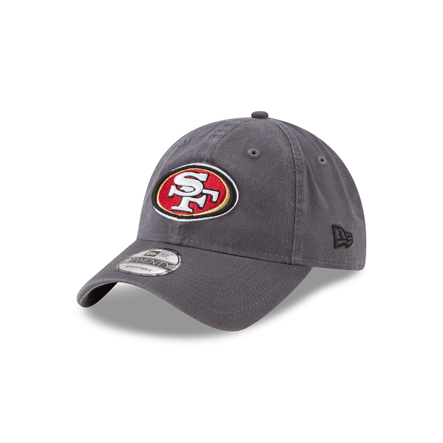 San Francisco 49ers NFL New Era Men's Grey 9Twenty Core Classic Adjustable Hat