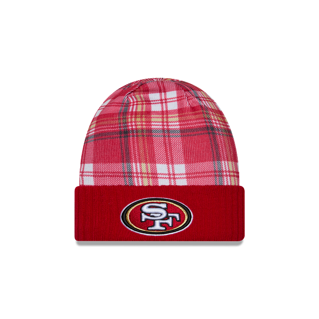 Bonnet en tricot à revers officiel NFL New Era 2024 des 49ers de San Francisco pour homme