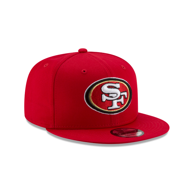 San Francisco 49ers NFL New Era Snapback rouge 9Fifty Basic pour hommes