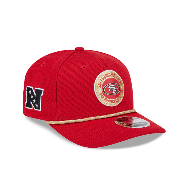 Casquette Snapback extensible Sideline 9Seventy 2024 rouge NFL New Era pour homme des 49ers de San Francisco