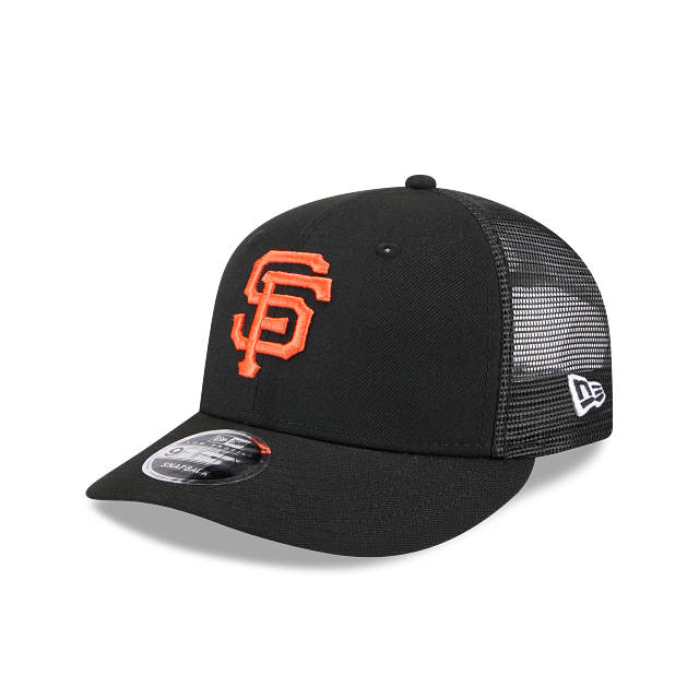 San Francisco Giants MLB New Era Men's Black 9Fifty Low Profile Trucker Snapback