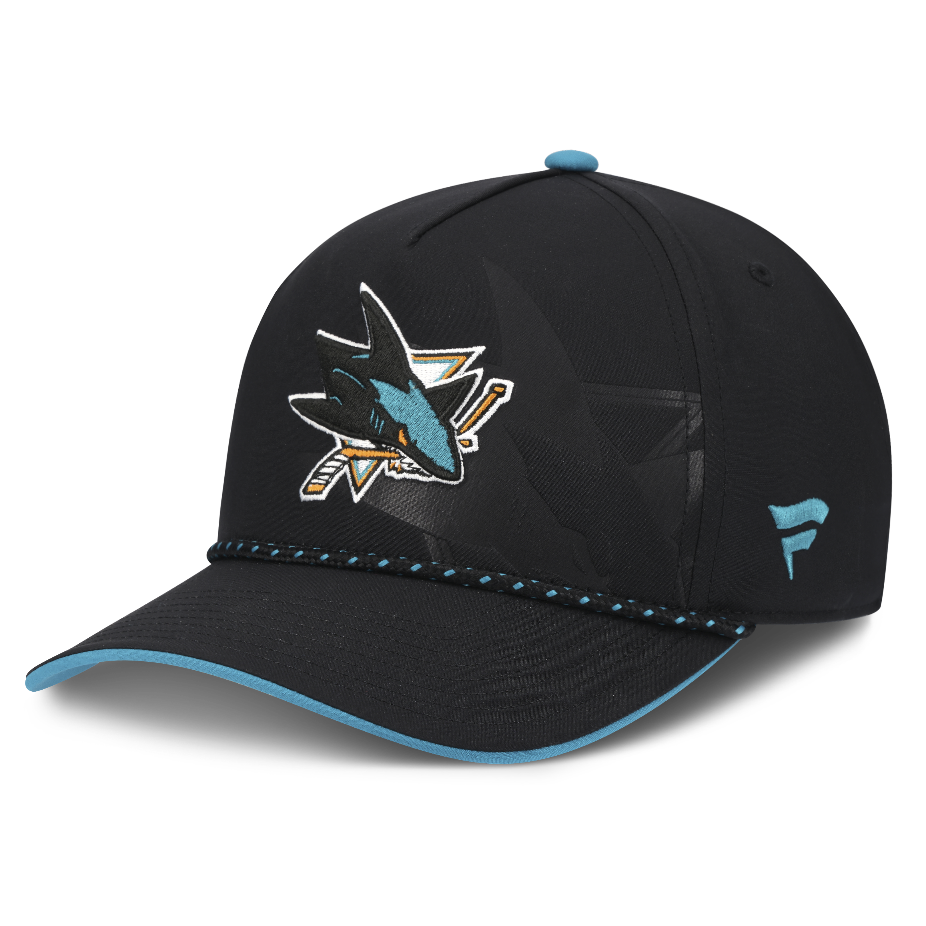 San Jose Sharks NHL Fanatics Branded Men's Black 2026 Draft Authentic Pro A-Frame Adjustable Hat