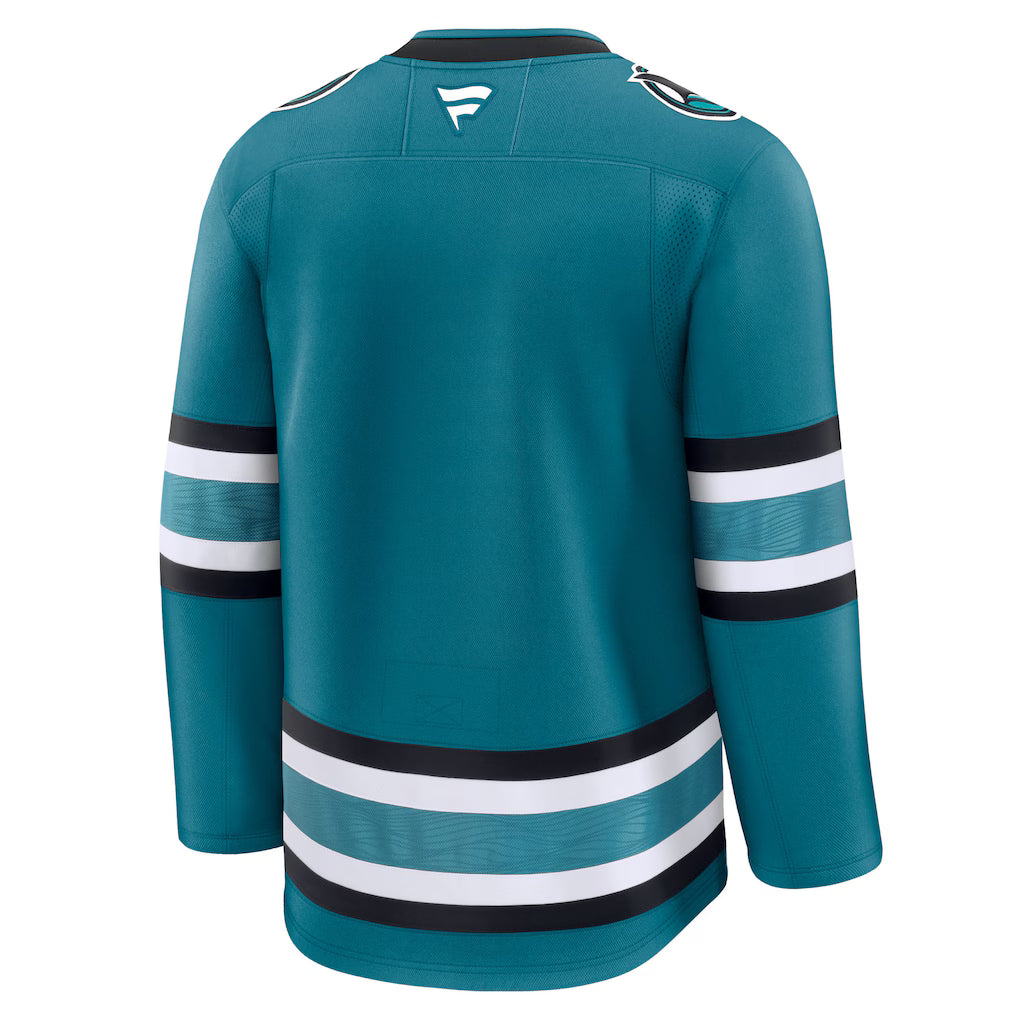 Maillot premium turquoise pour homme des Sharks de San Jose (NHL) de marque Fanatics
