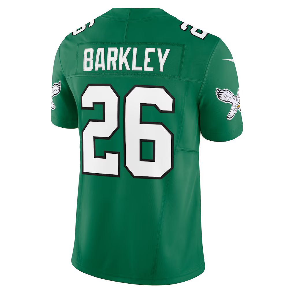 Saquon Barkley Philadelphia Eagles NFL Nike Men's Kelly Green Vapor F.U.S.E. Alternate Limited Jersey