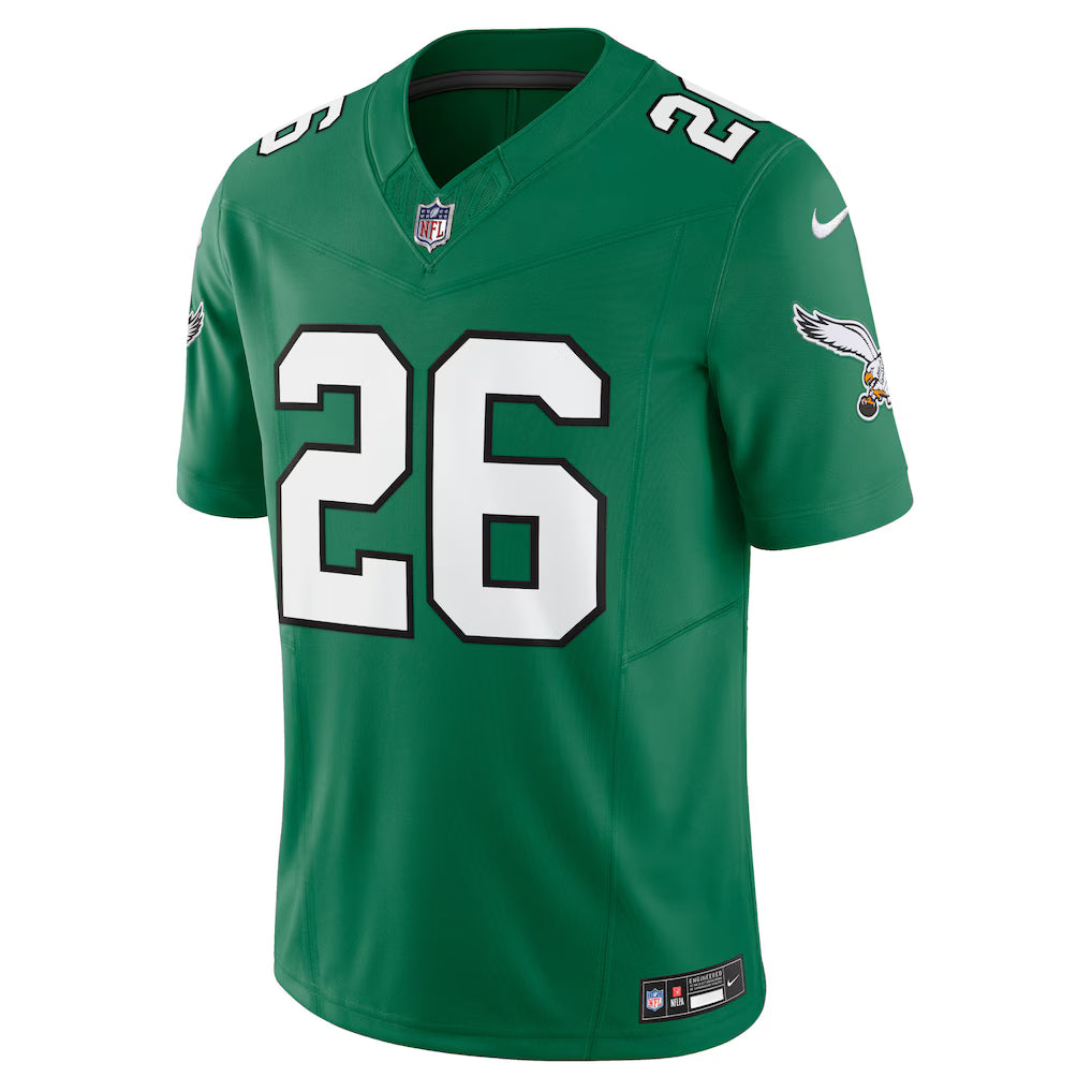 Saquon Barkley Philadelphia Eagles NFL Nike Men's Kelly Green Vapor F.U.S.E. Alternate Limited Jersey