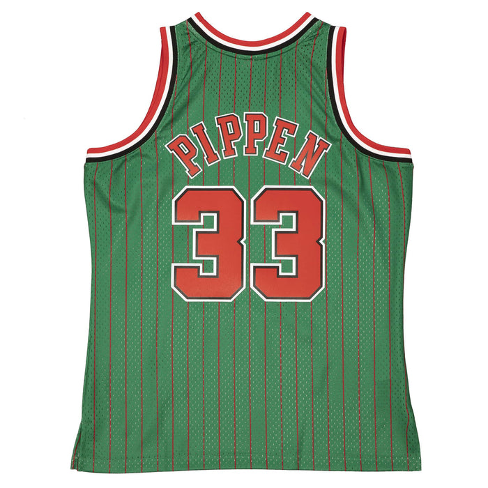 Scottie Pippen Chicago Bulls NBA Mitchell & Ness Men's Green 1995-96  Hardwood Classics Swingman Jersey