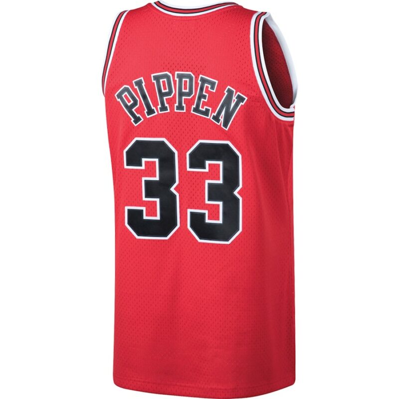 Scottie Pippen Chicago Bulls NBA Mitchell & Ness Maillot Swingman Hardwood Classics rouge 1997-98 pour homme