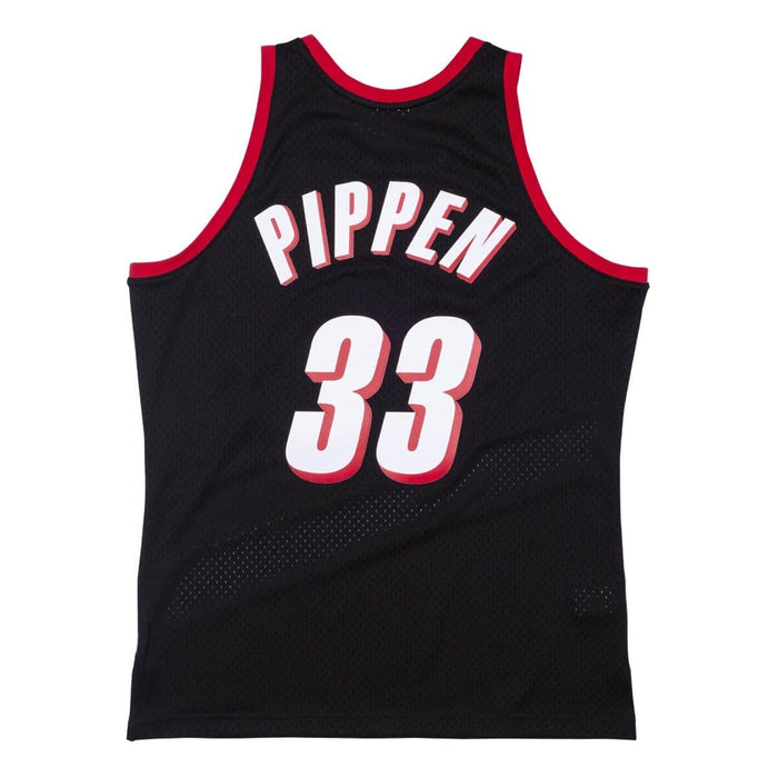 Scottie Pippen Portland Trail Blazers NBA Mitchell & Ness Men's Black 1999-00 Hardwood Classics Swingman Jersey