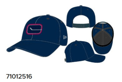 Vancouver Canucks NHL New Era Men's Navy 9Seventy Stick Logo Stretch Snapback