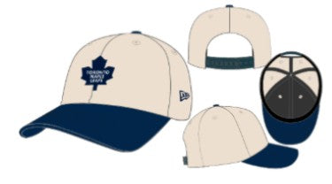 Toronto Maple Leafs NHL New Era Men's Chrome White/Navy 9Seventy 1982 Logo Stretch Snapback