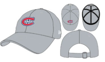 Montreal Canadiens NHL New Era Men's Grey 9Twenty Core Classic Adjustable Hat