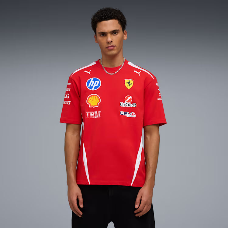 Scuderia Ferrari F1 Puma Men's Red Replica Drivers Authentic T-Shirt