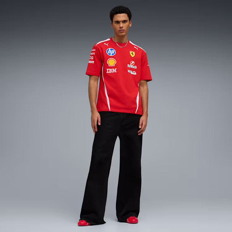 Scuderia Ferrari F1 Puma Men's Red Replica Drivers Authentic T-Shirt