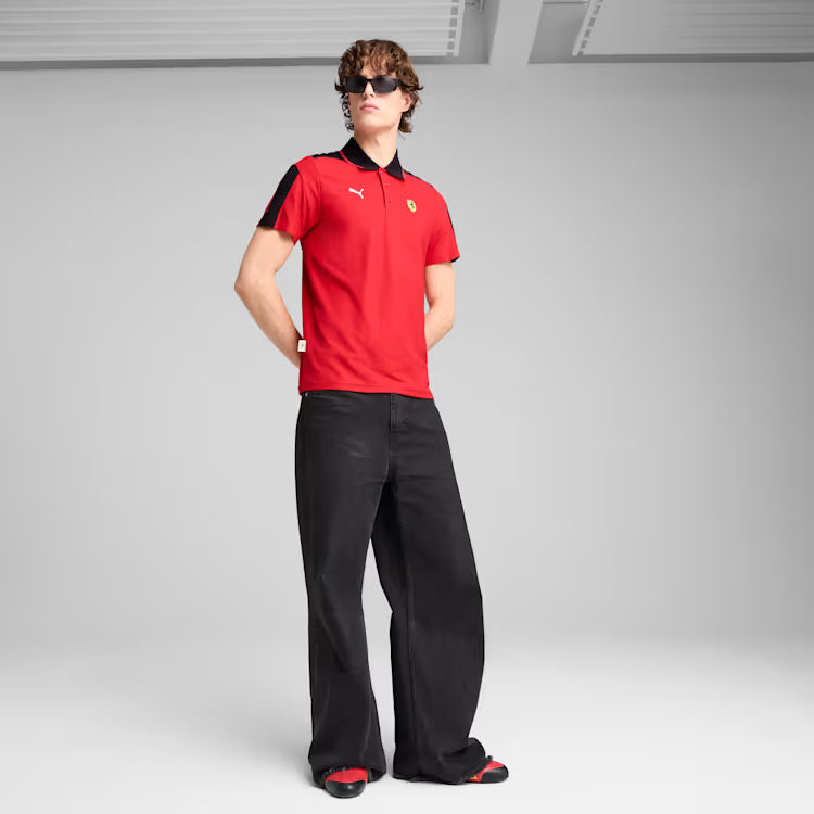 Scuderia Ferrari F1 Puma Men's Red MT7 Race Polo Shirt