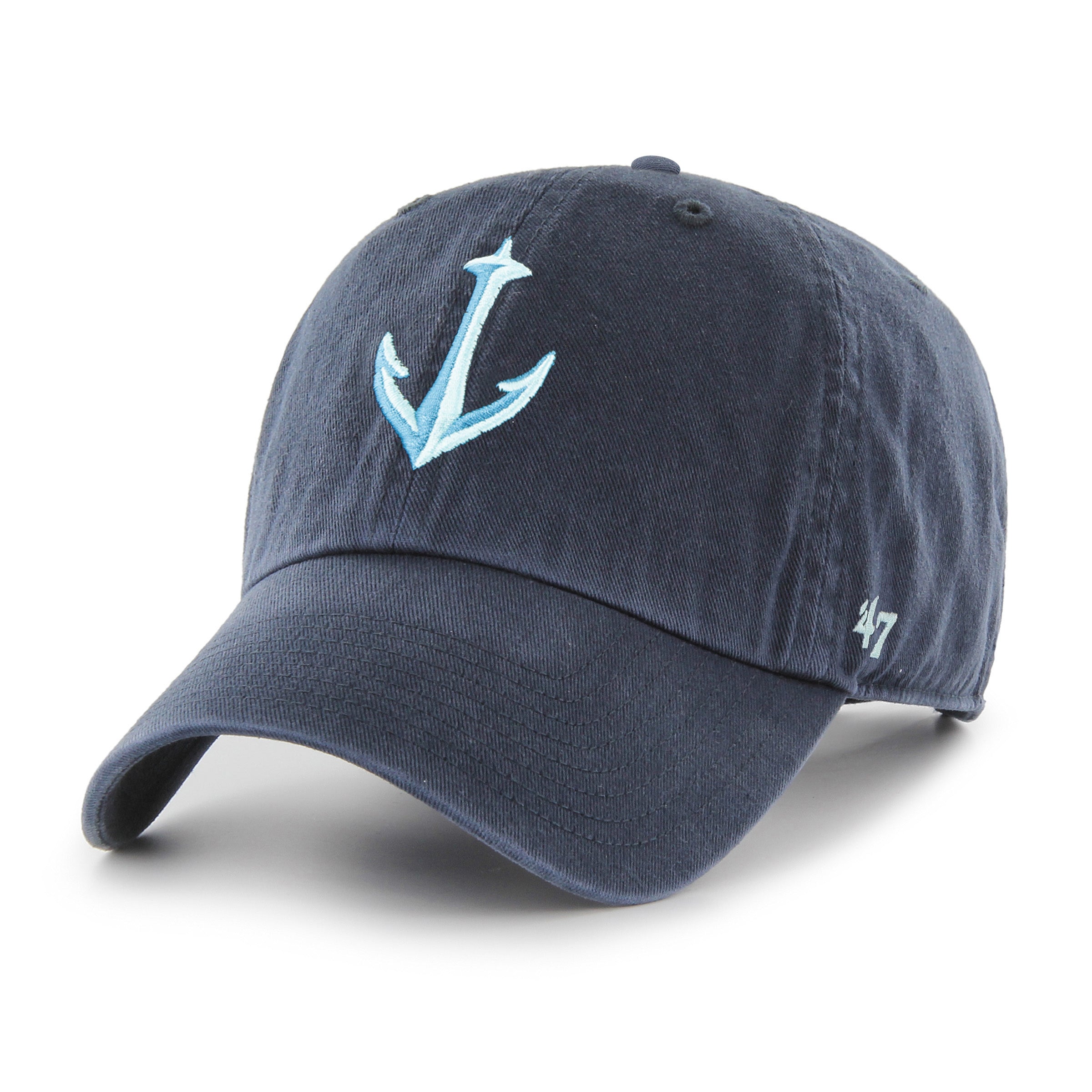 Seattle Kraken NHL 47 Brand Casquette réglable avec logo ancre bleu marine pour hommes