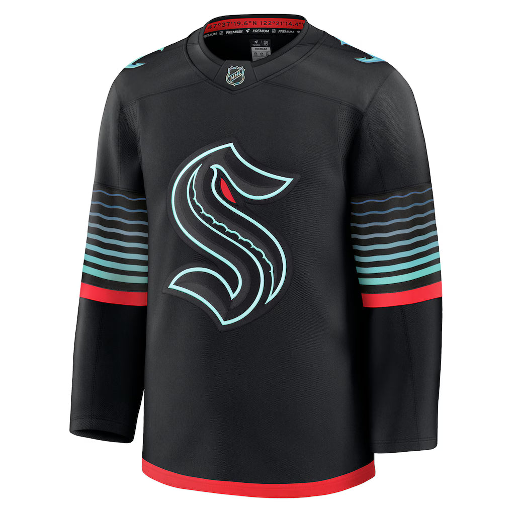 Seattle Kraken NHL Fanatics Branded Men's Black Alternate Premium Jersey