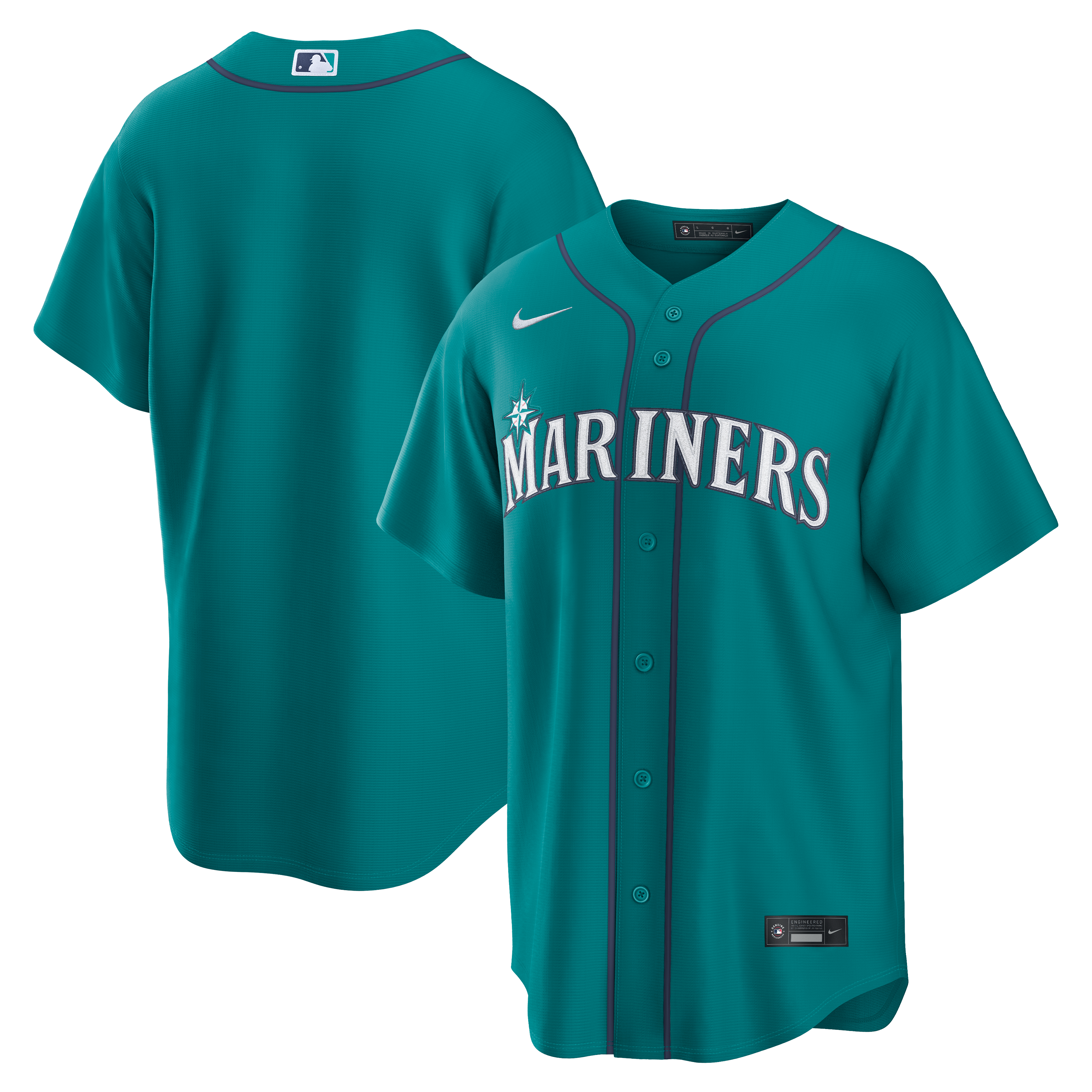 Seattle Mariners MLB Nike Men's Teal Alternate Replica Jersey