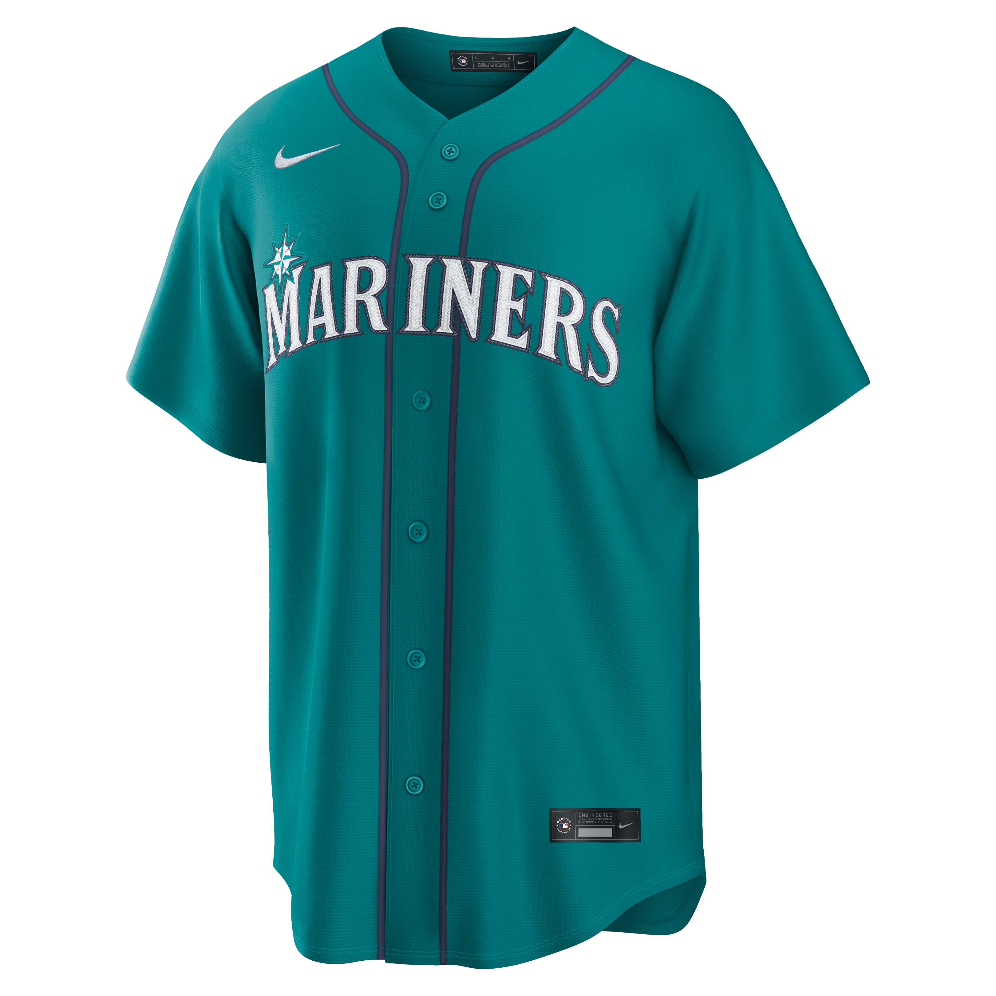 Seattle Mariners MLB Nike Men's Teal Alternate Replica Jersey