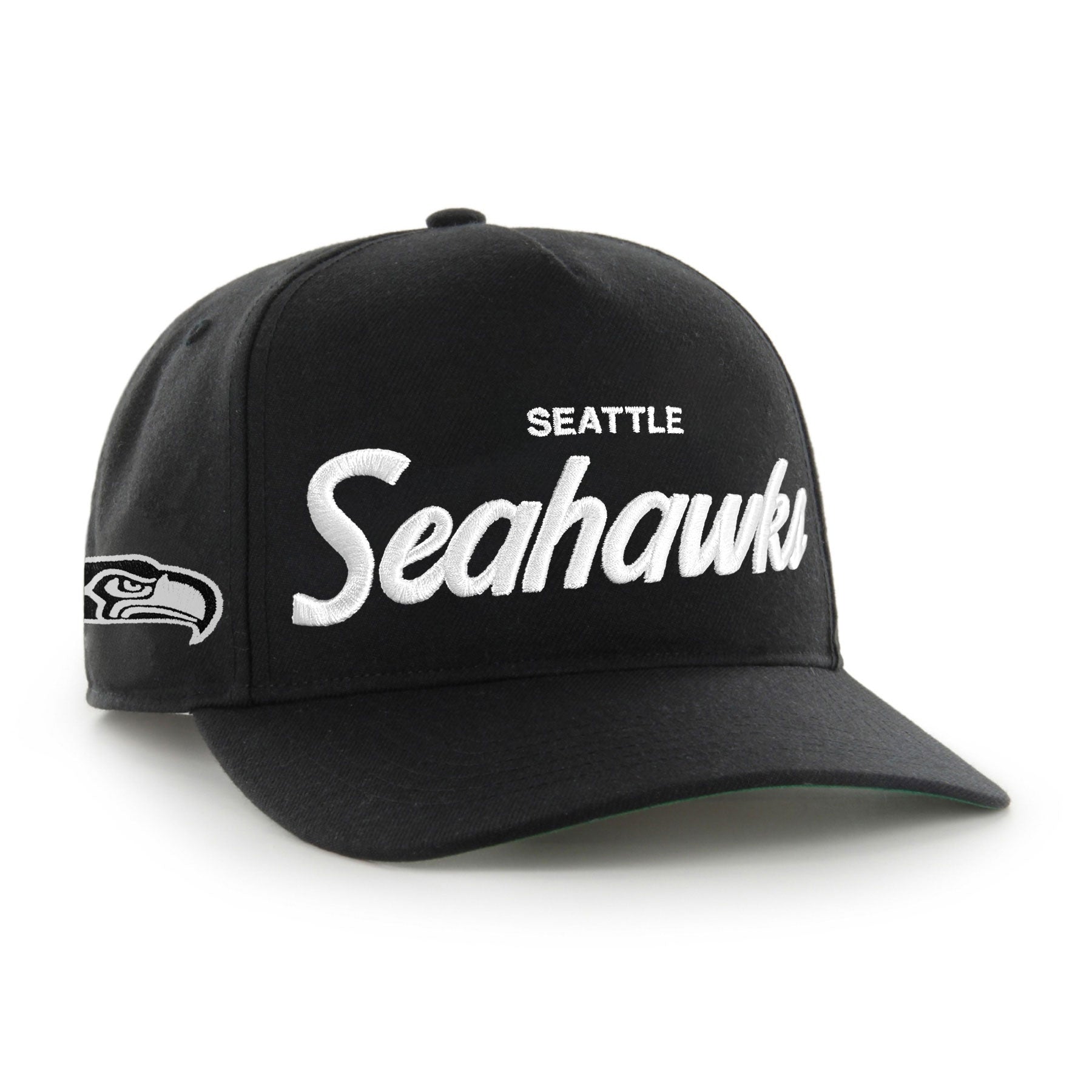 Casquette snapback Attitude Hitch noire pour homme de la marque NFL 47 des Seattle Seahawks