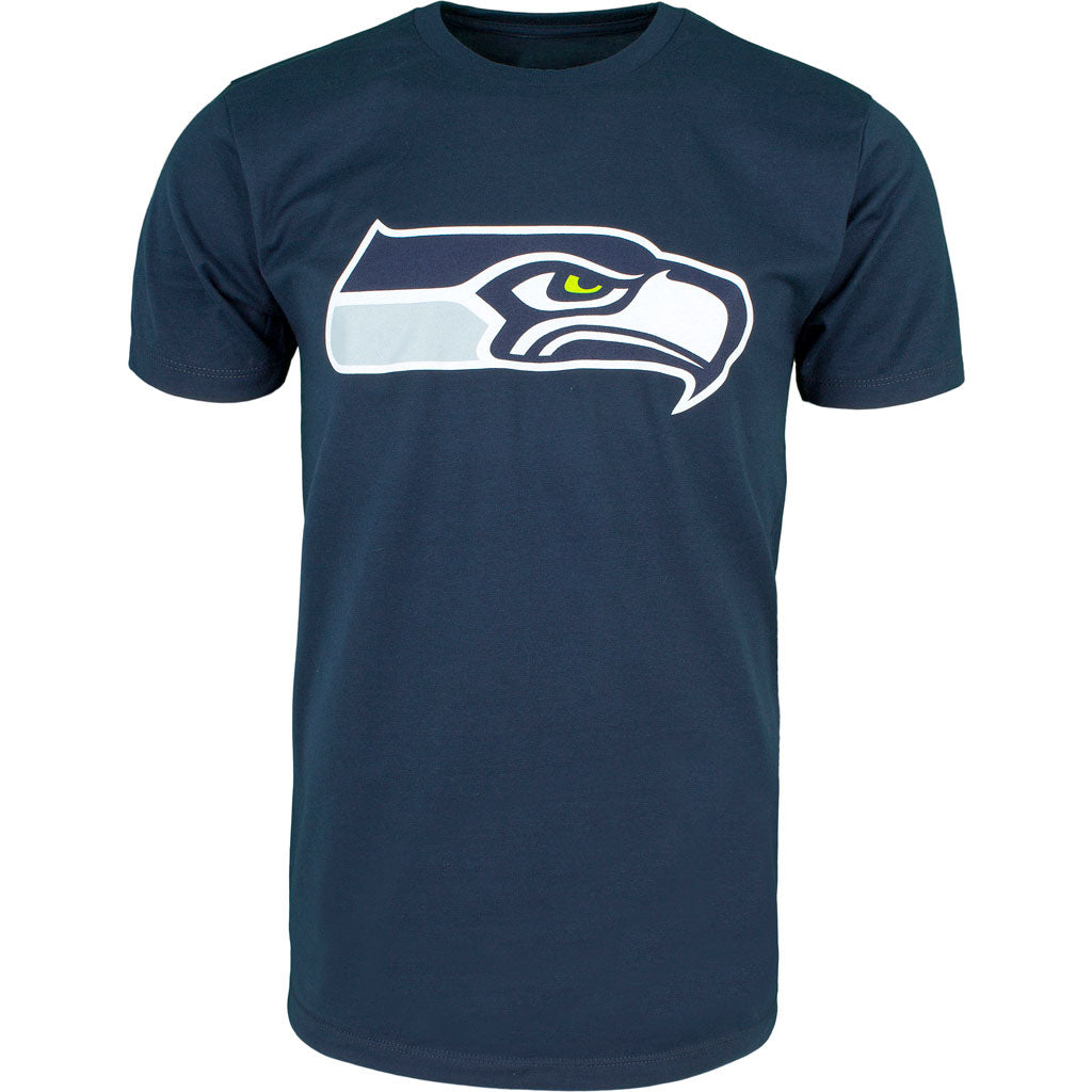 Seattle Seahawks NFL 47 Brand T-shirt de fan avec logo principal bleu marine pour hommes