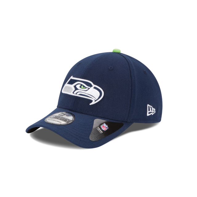 Seattle Seahawks NFL New Era Men's Oceanside Blue 39Thirty Team Classic Stretch Fit Hat