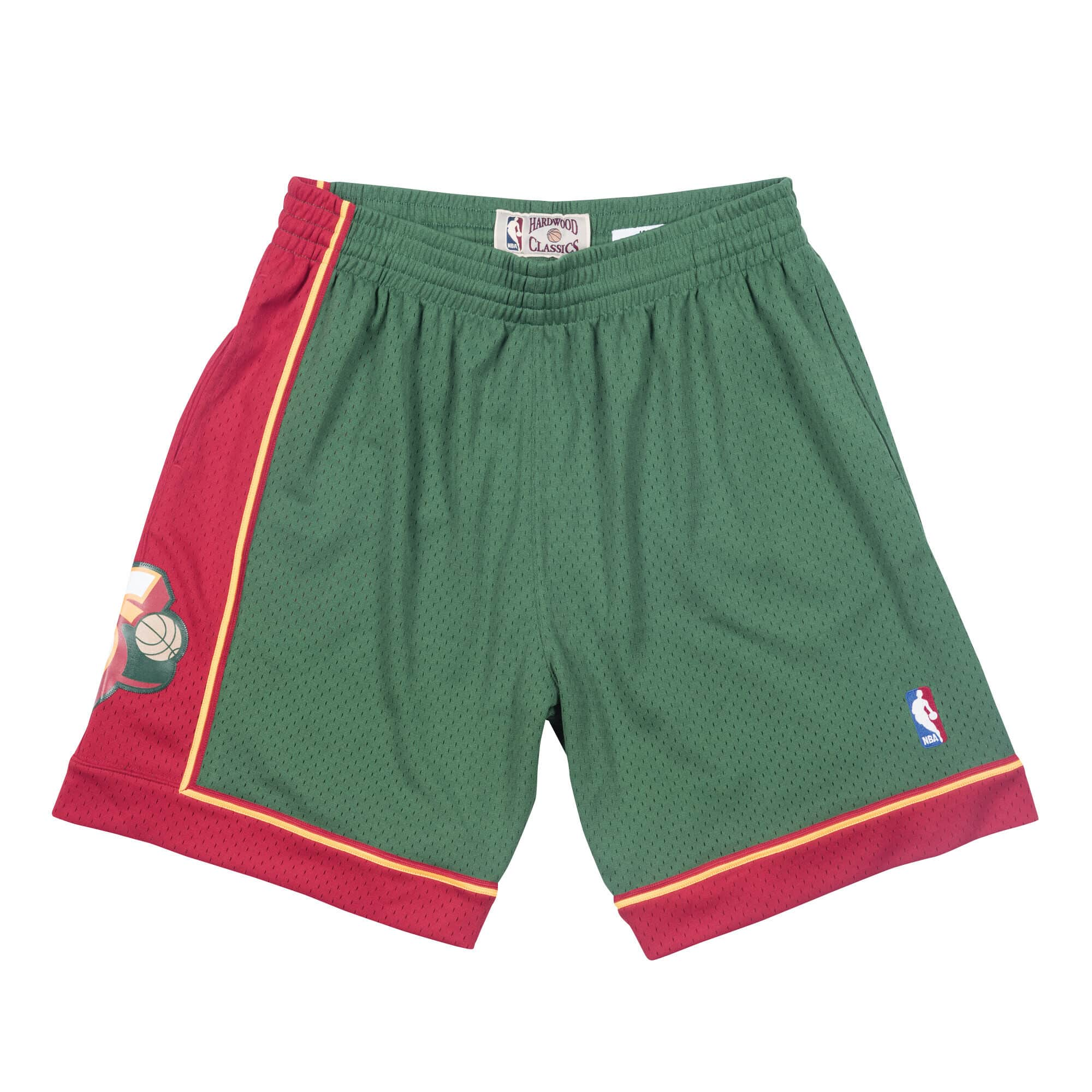 Seattle Supersonics NBA Mitchell & Ness Men's Green 1995-96 Hardwood Classics Swingman Shorts