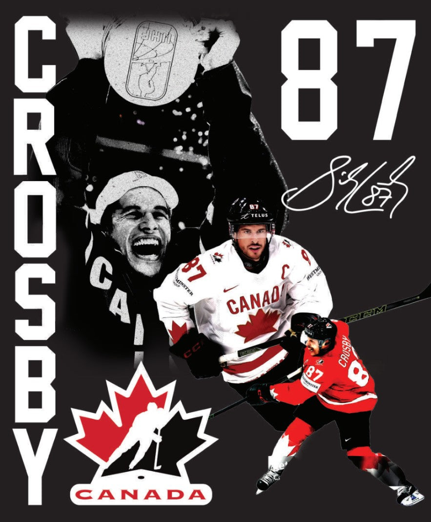 Sidney Crosby Hockey Canada IIHF Mitchell & Ness Men's Black Player T-Shirt