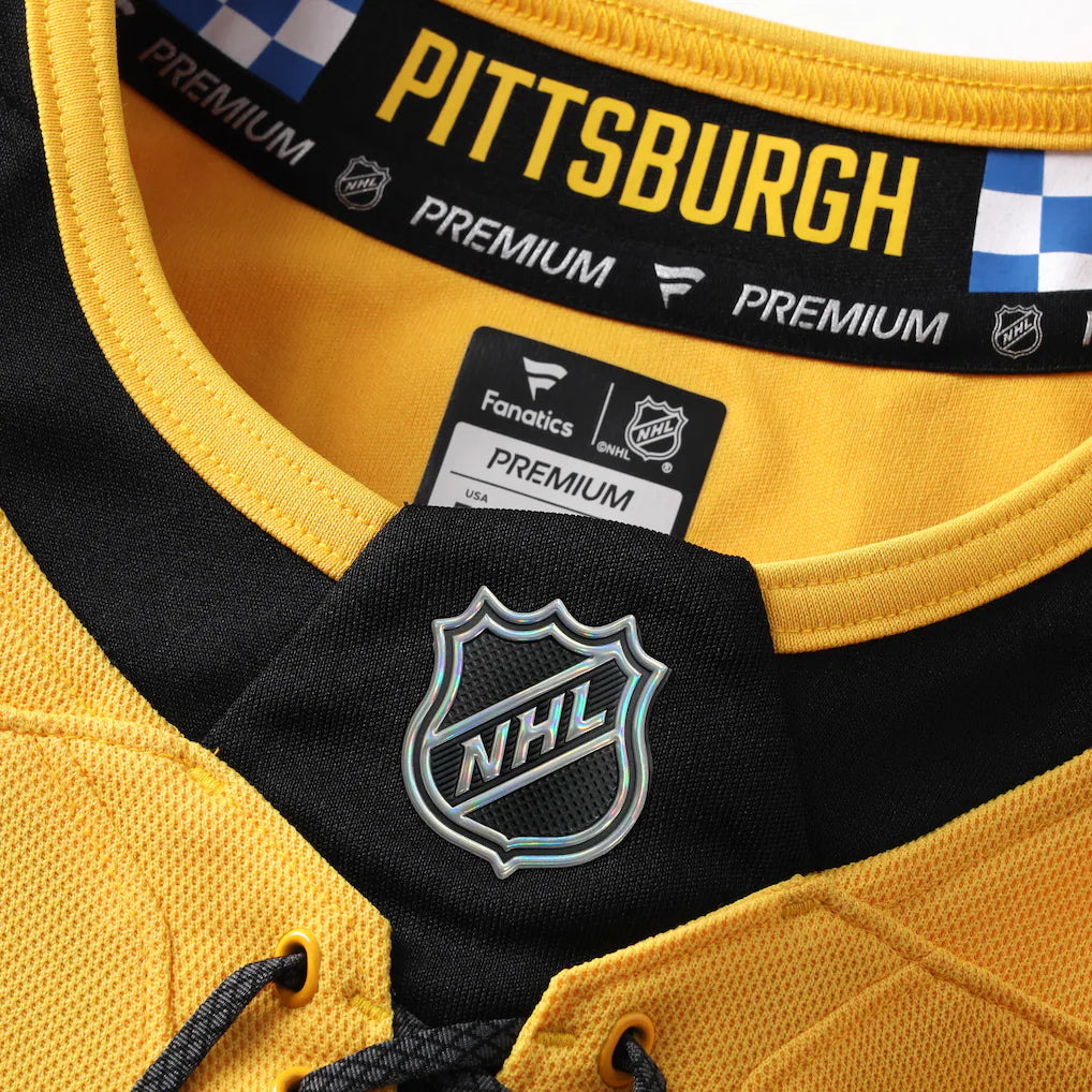 Sidney Crosby Pittsburgh Penguins NHL Fanatics Branded Men's Gold Alternate Premium Jersey