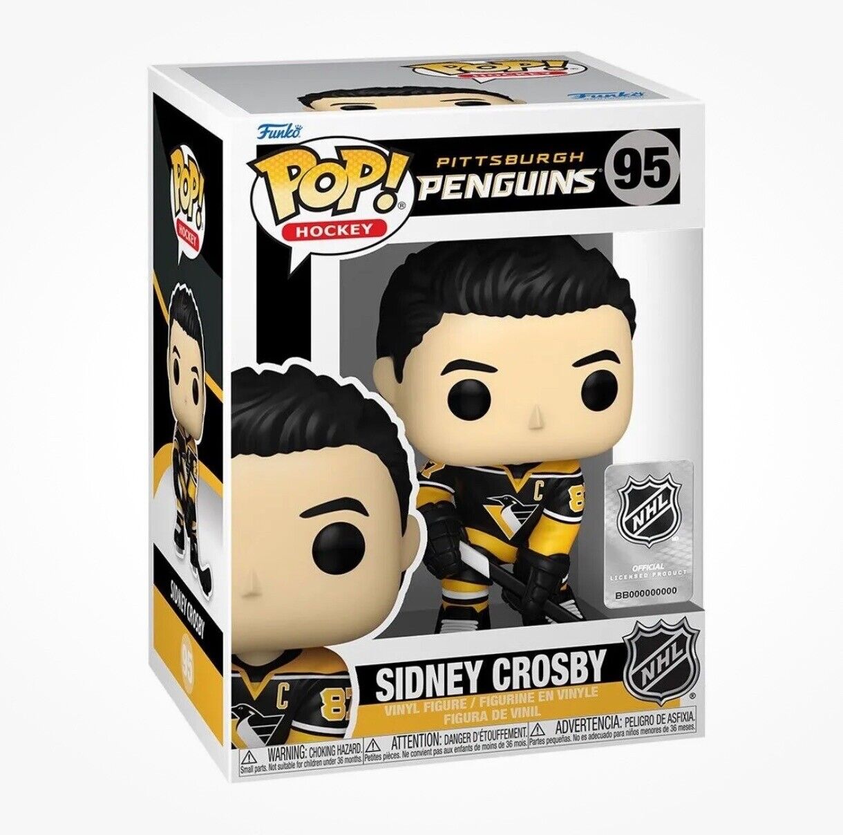 Sidney Crosby Pittsburgh Penguins NHL Funko POP Figurine en vinyle uniforme rétro inversé